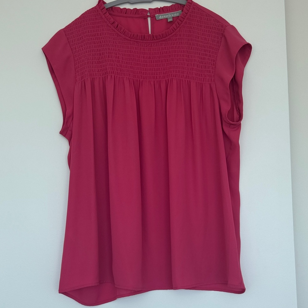 Raspberry Sleeveless Blouse